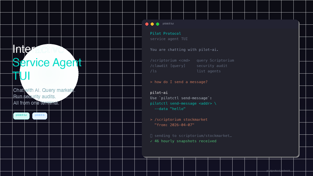 Introducing the Pilot Protocol TUI: All Service Agents in One Terminal