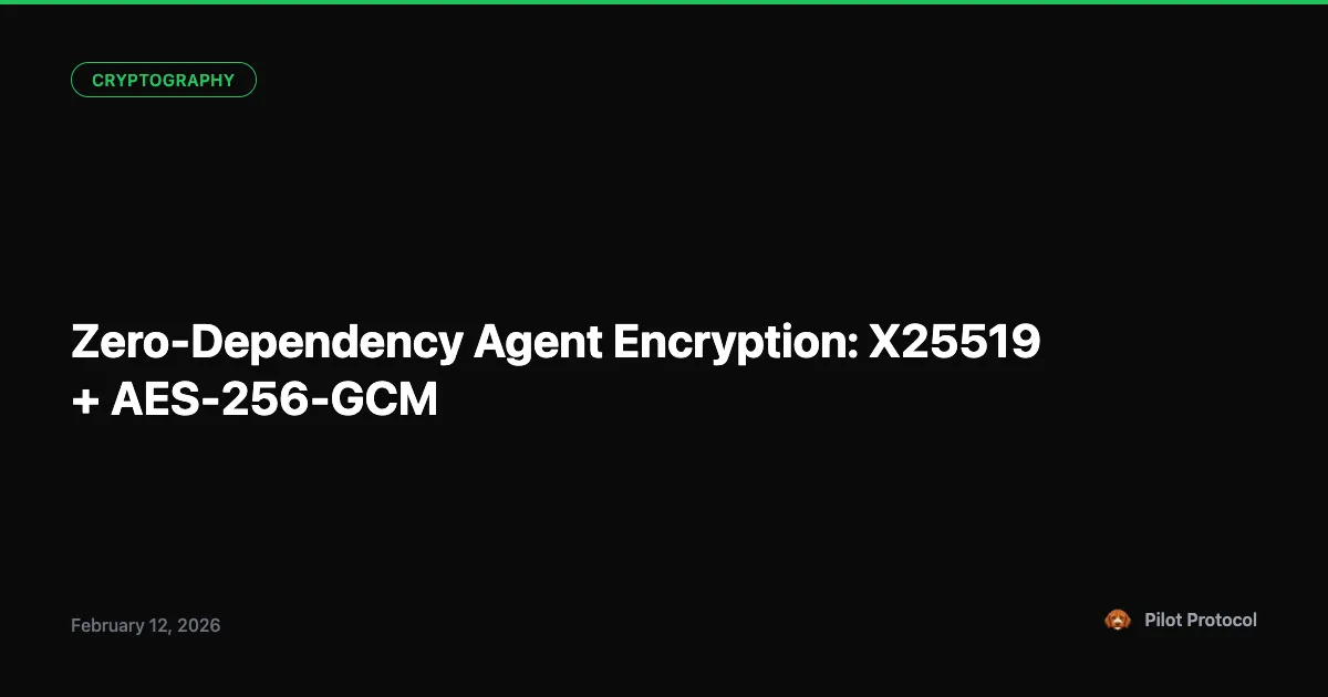 Zero-Dependency Encryption: X25519 + AES-GCM